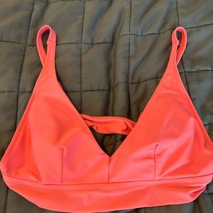 Aerie pink bikini top